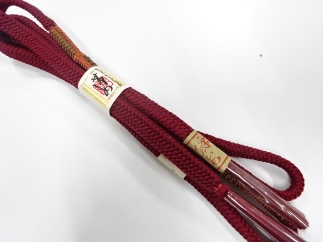 未使用品　正絹　手組帯締め